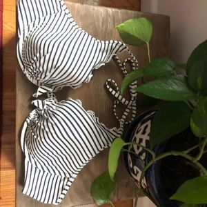 H&M Stripe Bikini Top